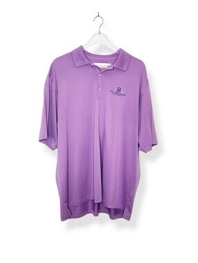 Donald Ross Men's The Breakers Palm Beach Embroidered Polo in Lavender Size XL